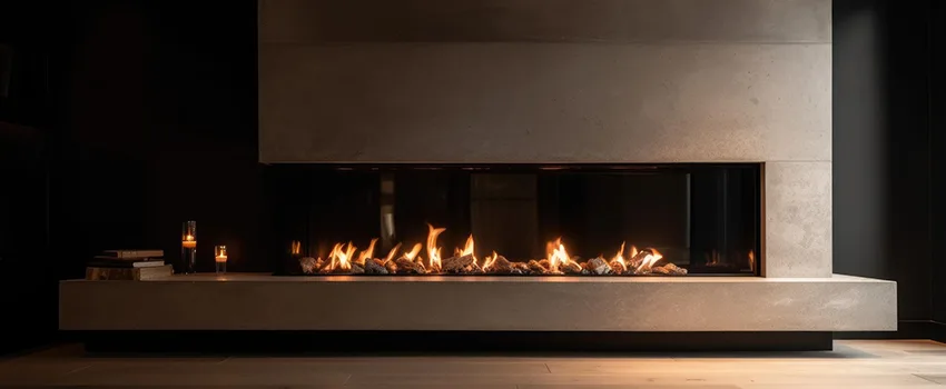 Gas Fireplace Ember Bed Design Services in Bay Shore, New York